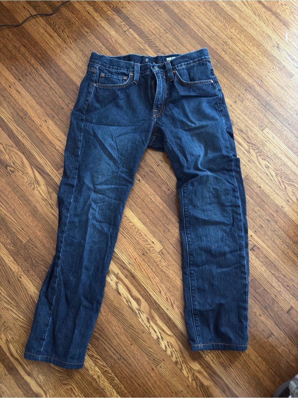 Indigo Men Jeans Slim Straight - Dark Blue Wash